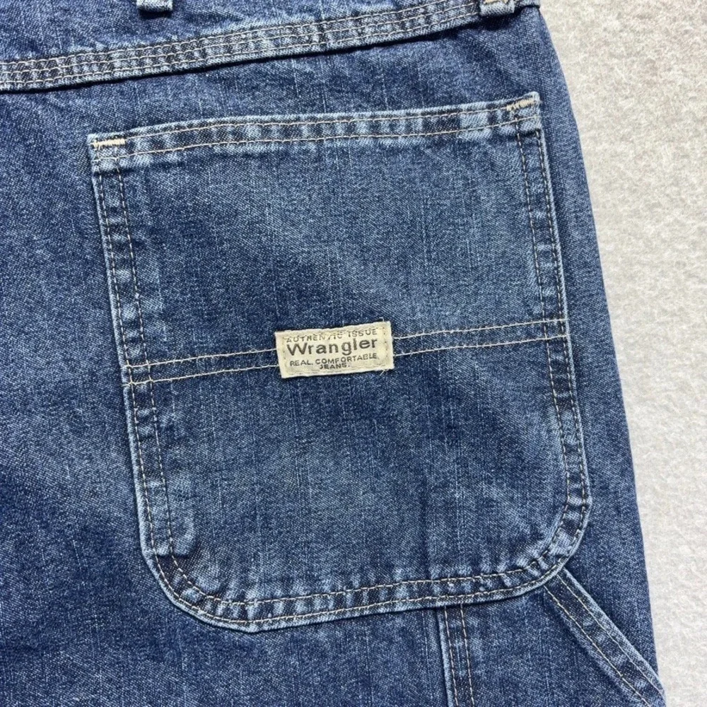 Wrangler Jeans Mens 36X34 Carpenter Straight Relaxed Fit Mid Rise Medium Denim
